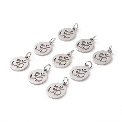 Non-Tarnish 304 Stainless Steel Charms STAS-Q201-T446S-1