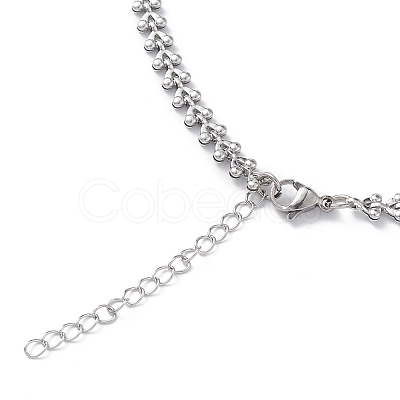 Non-Tarnish 304 Stainless Steel Cobs Chain Necklace for Men Women STAS-B039-11P-1