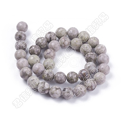 Natural Maifanite/Maifan Stone Beads Strands X-G-F353-4mm-1