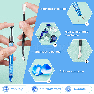 Nbeads Iron 4-Claw Pick Up Tool DIY-NB0007-74-1