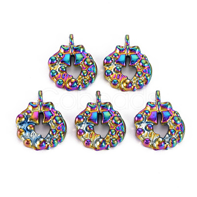 Rainbow Color Alloy Pendants PALLOY-S180-280-NR-1