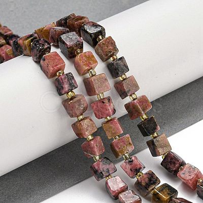 Natural Rhodonite Beads Strands G-G053-B11-01B-1