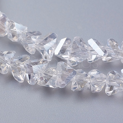 Electroplate Glass Beads Strands EGLA-J146-6mm-AB01-1