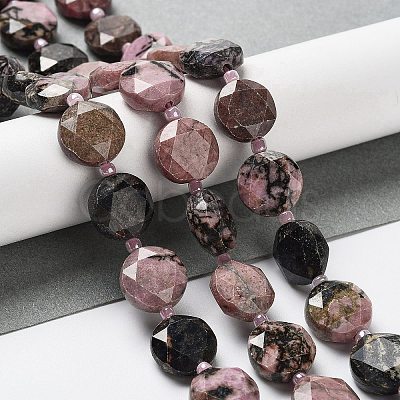 Natural Rhodonite Beads Strands G-NH0004-025-1