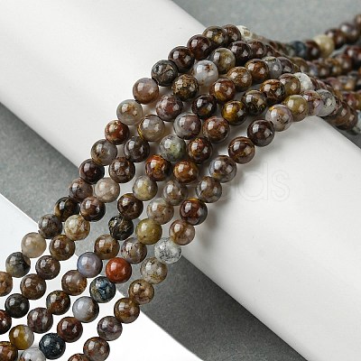 Natural Pietersite Beads Strands G-K365-C03-01-1