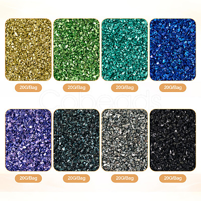 8 Bags 8 Colors Electroplate Glass Beads EGLA-TA0001-29-1