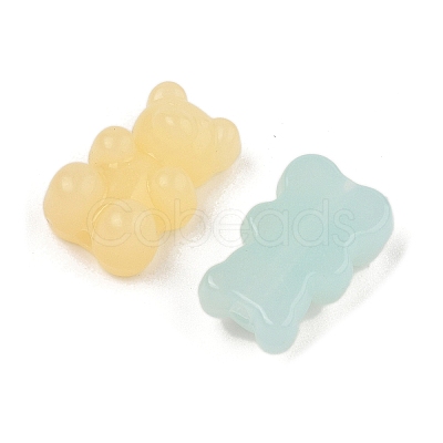 Imitation Jelly Acrylic Beads JACR-R001-01A-1