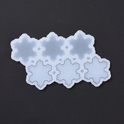 DIY Snowflake Lollipop Making Food Grade Silicone Molds DIY-E051-06-1