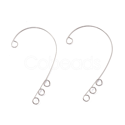 Tarnish Resistant 316 Stainless Steel Ear Cuff Findings STAS-H148-01P-1