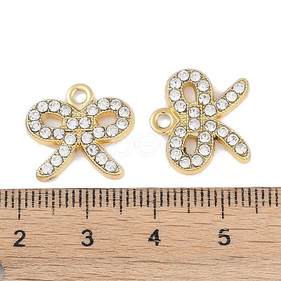 Alloy Rhinestone Pendants FIND-MO18-12G-1