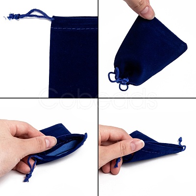 Rectangle Velvet Pouches TP-R002-7x9-03-1