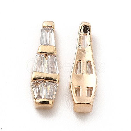 3D Brass Glass Cabochons MRMJ-P015-07D-KCG-1