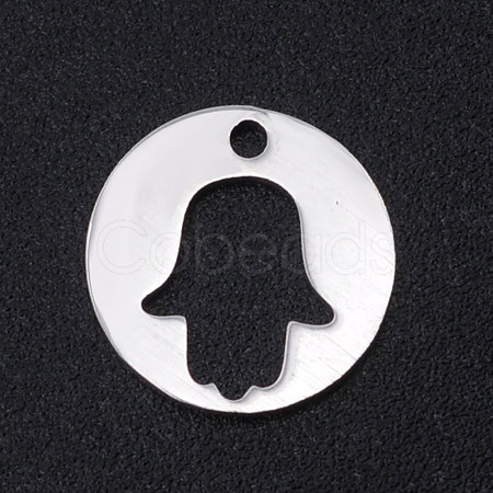 201 Stainless Steel Laser Cut Charms STAS-S105-T957-1-1