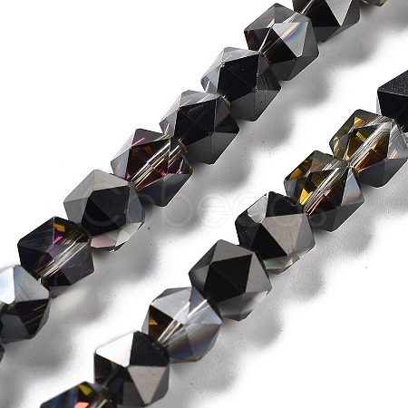 Electroplate Glass Beads Strands EGLA-P057-01A-HP05-1