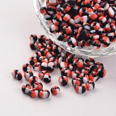 6/0 Opaque Colours Seep Glass Beads SEED-M006-A22-1