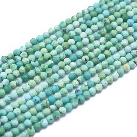 Natural HuBei Turquoise Beads Strands G-G792-38-1