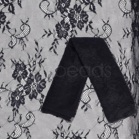 Nylon Eyelash Lace Trim Fabric AJEW-WH0314-65A-1