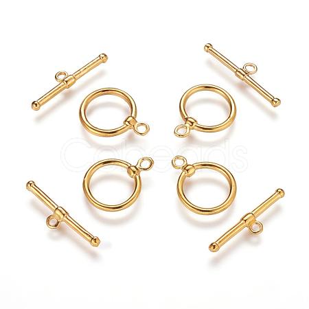 Brass Toggle Clasps KK285-G-1