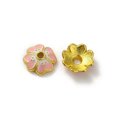 Alloy Enamel Beads Caps FIND-G074-02D-1