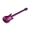 304 Stainless Steel Teaspoon, Guitar Spoon, for Stirring Mixing Sugar Dessert Coffee Spoon, Purple, 120.5x32x1.5mm