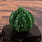 Dyed Natural Quartz Nut Healing Stones, Massage Tools, Green, 43x40mm