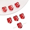 Handmade Lampwork Beads, Frog, Red, 15x11mm