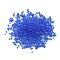 Glass Beads, No Hole, Round, Colors Vary in Shades, Blue, 0.4~3mm, 720~1000Pcs/bag