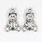 Tibetan Style Alloy Charms, Lead Free and Cadmium Free, Bear, Antique Silver, Cadmium Free & Nickel Free & Lead Free