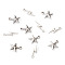 Tibetan Style Alloy Pendants, Star and Lightning Bolt, Antique Silver, 100pcs/set