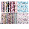 Patchwork Craft Cotton Quilting Fabric, Jelly Roll Fabric, Clothing Accessories, Mixed Color, 260~1000x145~1000x62mm