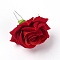 Iron Hair Forks, with Velvet Rose, FireBrick, 116x80x71mm