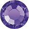 Preciosa&reg MAXIMA Crystal No Hotfix Flatback Stones, Czech Crystal, Dura Foiling, Round(438 11 615 Chaton Rose), 20490 Purple Velvet, SS8(2.3~2.5mm)