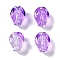 Baking Paint Glass Beads, Skull, Dark Violet, 10x8x7.5mm, Hole: 1mm