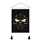 Bees Pattern Polyester Wall Hanging Tapestry, for Bedroom Living Room Decoration, Rectangle, Black, 500x350mm