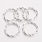 Alloy Linking Rings, Circle Frames, Lead Free and Cadmium Free, Antique Silver, 21x2mm, Hole: 1mm