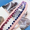 Ethnic Style Polyester Pom Pom Tassel Fringe Trim Ribbon, for Clother, Curtain Decoration, Pink, 1-3/8 inch(35mm)