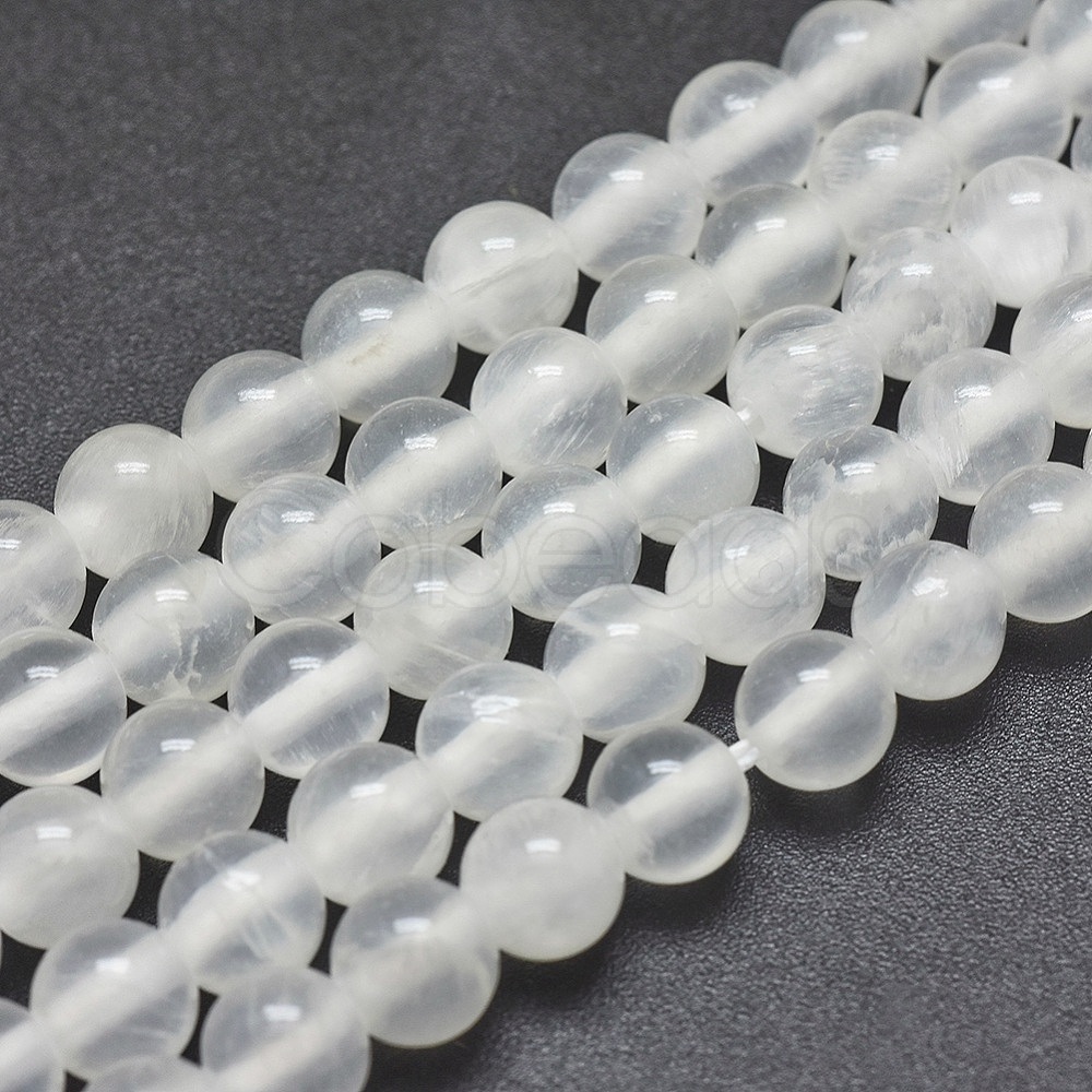 Cheap Natural Selenite Beads Strands Online Store - Cobeads.com