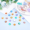 Glass Cabochons GLAA-WH0025-24-3