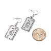 Non-Tarnish Chakra Theme Hollow Charm Dangle Earrings EJEW-JE04719-6