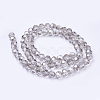 Faceted(32 Facets) Glass Round Beads Strands X-EGLA-J042-8mm-15-3
