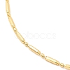 Rack Plating Brass Column Ball Chain Necklace for Women NJEW-F311-09G-2