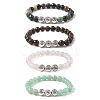 Mixed Natural Gemstone Beaded Bracelets BJEW-JB09466-1