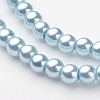 Glass Pearl Beads Strands HY-4D-B09-2