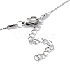 Non-Tarnish 304 Stainless Steel Round Ball Pendant Necklaces for Women NJEW-D056-01A-01P-3