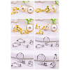 Brass Clip-on Earrings Findings KK-TA0007-66-12