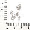 Rack Plating Brass Micro Pave Cubic Zirconia European Dangle Charms KK-L210-015P-N-3