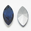 Pointed Back Glass Rhinestone Cabochons RGLA-T083-7x15mm-13-2