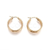 304 Stainless Steel Geometric Hoop Earrings for Women Girls STAS-D171-18G-1