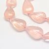 Natural Rose Quartz Beads Strands G-G695-09-2