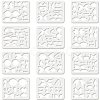 Plastic Drawing Painting Stencils Templates DIY-WH0222-014-4